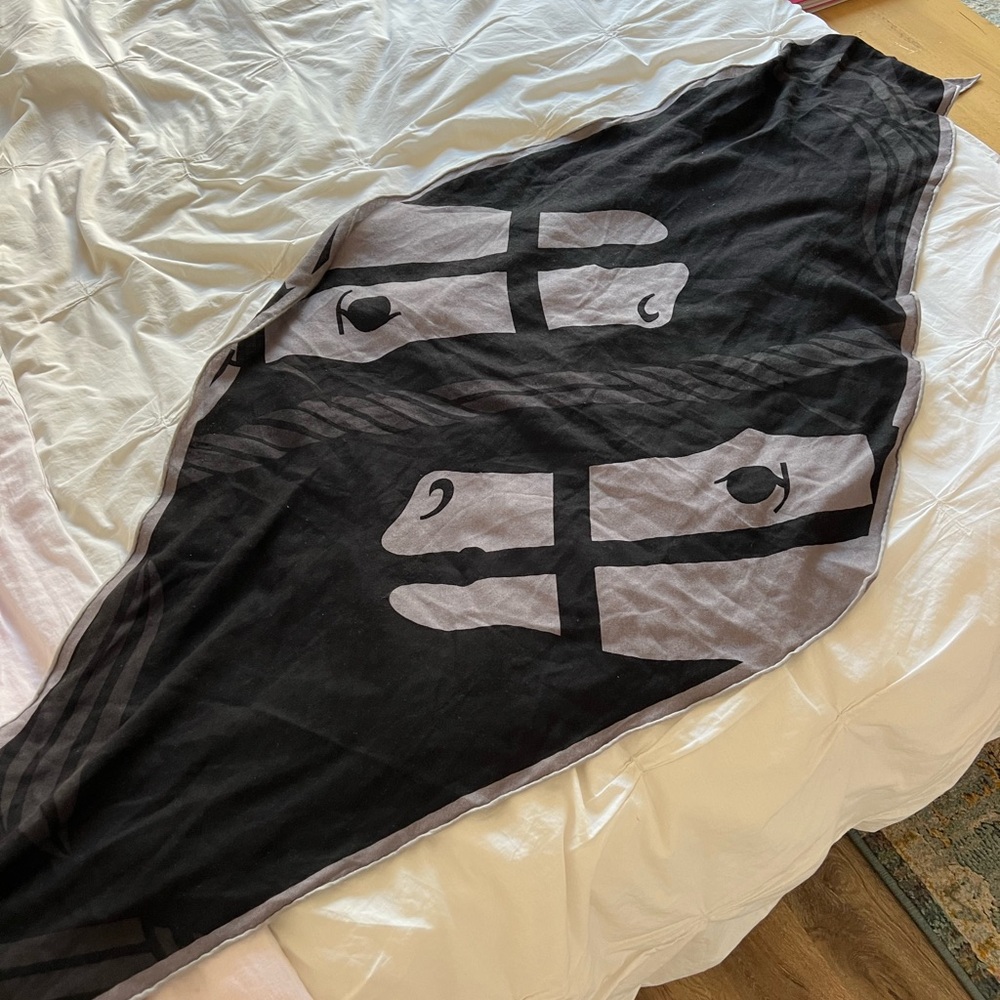 Hermes equestrian traingle scarf